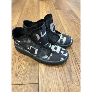 Nike Dunk Low Comme des Garcons Print Black Tennis Shoes Size 6 No Shoe Laces